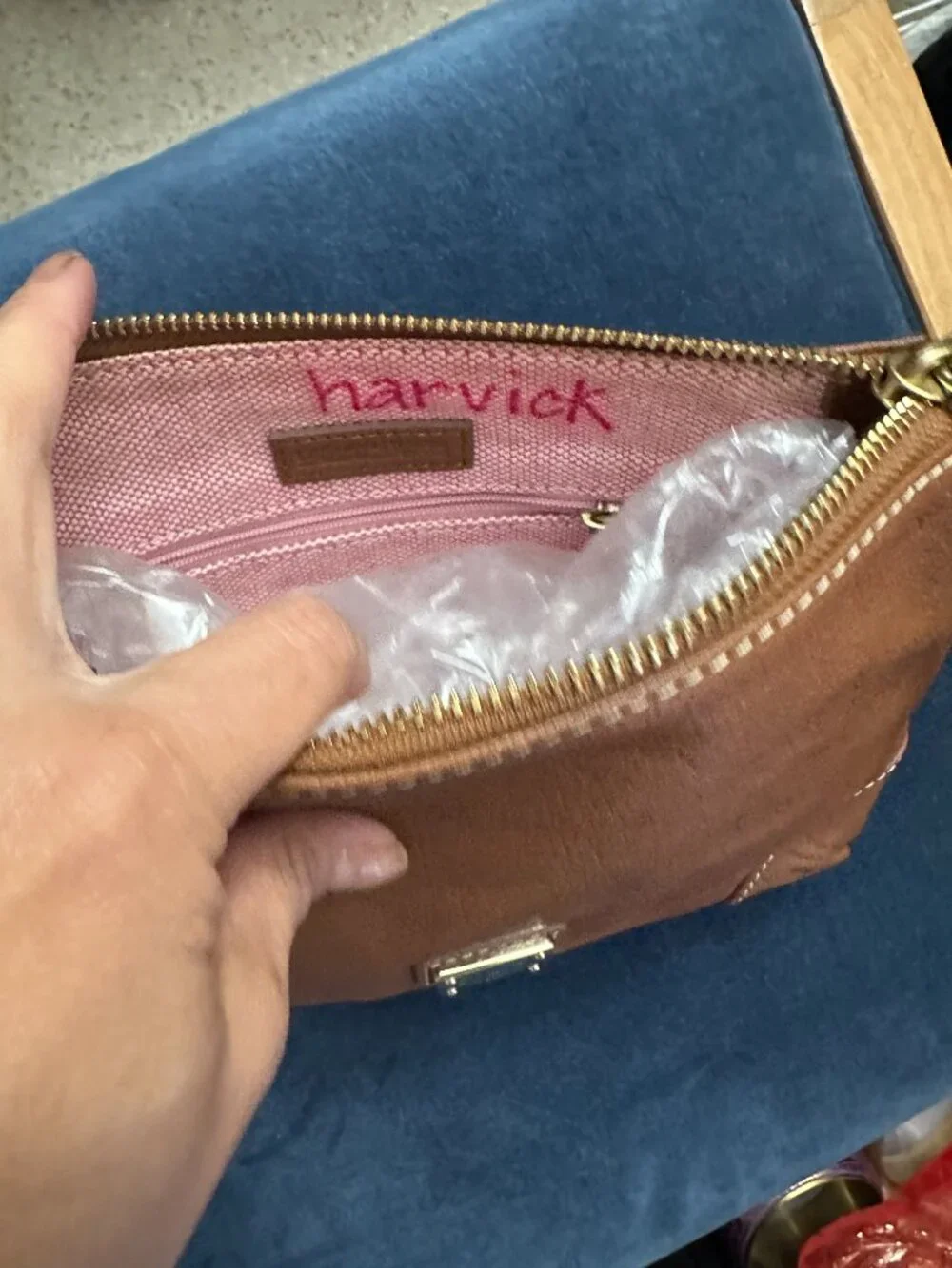 Dooney & Bourke Pebble Leather Brown Purse